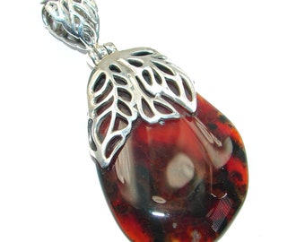 1 1 4 2 1 4 code 28-wrz-18-23 W dim L weight 17.40g 1 2 inch T Botswana Agate Sterling Silver Pendant