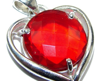 dim L 1 14 W weight 24.80g Mexican Fire Opal Sterling Silver Bracelet T code 12-lut-20-4 1 5 8 inch