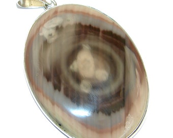 1 1 4 2 1 4 code 28-wrz-18-23 W dim L weight 17.40g 1 2 inch T Botswana Agate Sterling Silver Pendant
