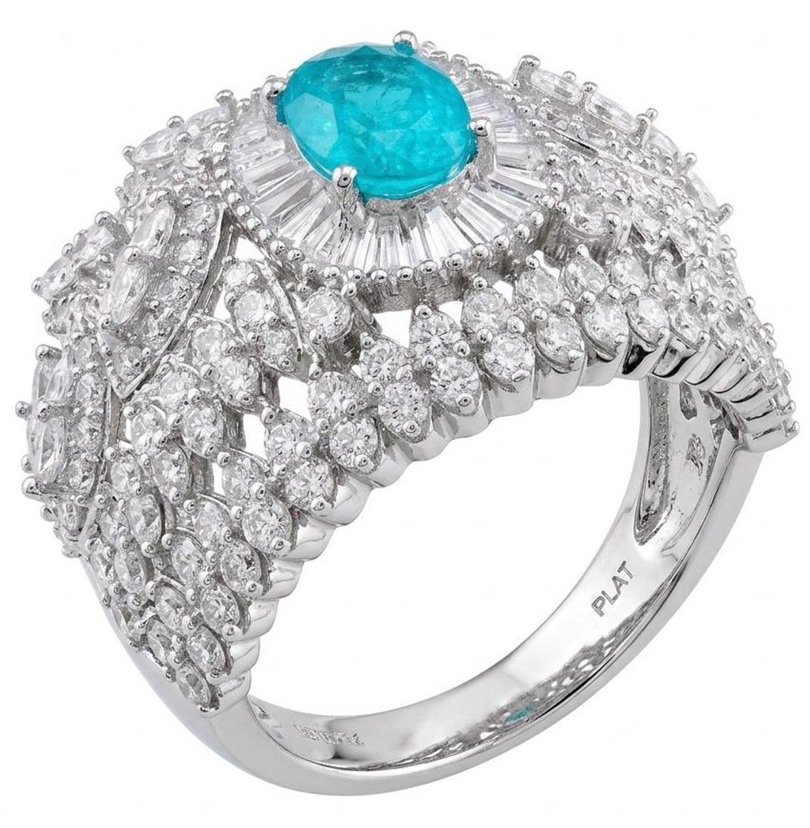 Ring File Measurement Paraiba Tourmaline Ring Sterling Silver Blue Gemstone Handcrafted Gift ...