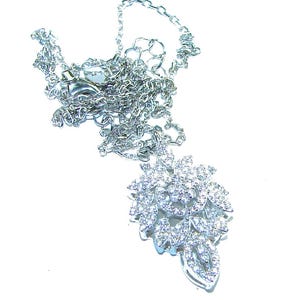 White Sapphire Sterling Silver Handmade Necklace - 8.1ct Oval Gemstone, Unique Gift for Her, Elegant Women&#39;s Jewelry