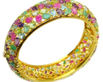 SHAWN❣️ 合成エメラルドコロンビアタイプ バングル SHAWN様専用