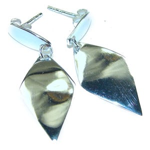 Italian Sterling Silver Earrings, Handmade 925 Silver, Unique Statement Jewelry for Women, Gift Ready