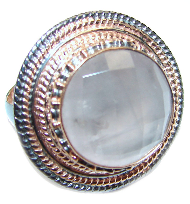 Details about Charming Rose Quartz Ring in 14k Gold Over Silver Band Elegant Handmade Jewelry Details about Charming Rose Quartz Ring in 14k Gold Over Silver Band Elegant Handmade Jewelry