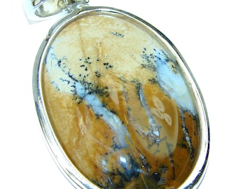 Classy Picture Jasper .925 Sterling Silver handmade Pendant