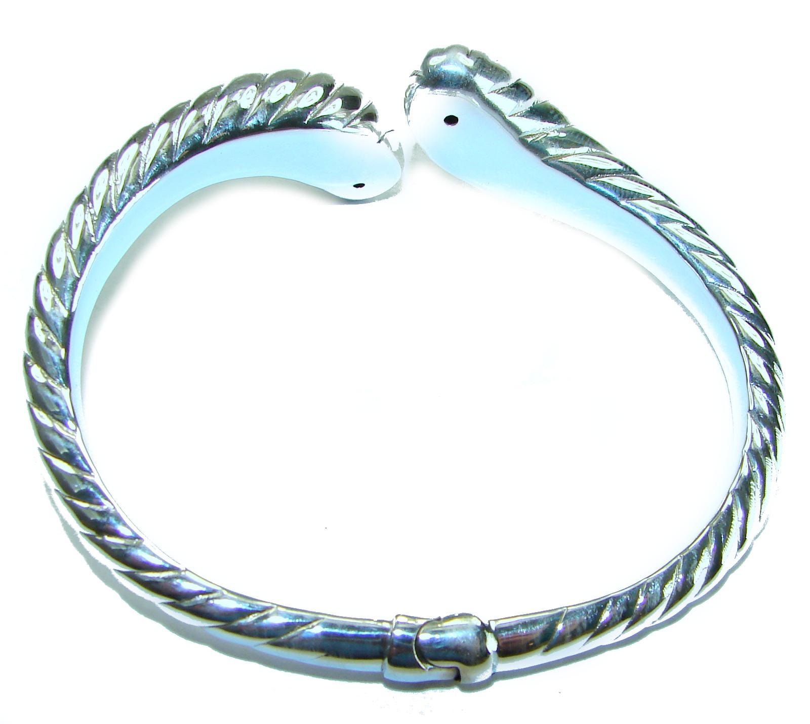 Italy Made Sterling Silver Bracelet 925 Unique Polished Silver