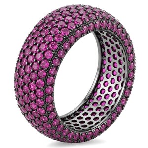 Ruby Statement Ring Size 6 3 4 Sterling Silver Handmade Oval Gem for Women Unique Gift