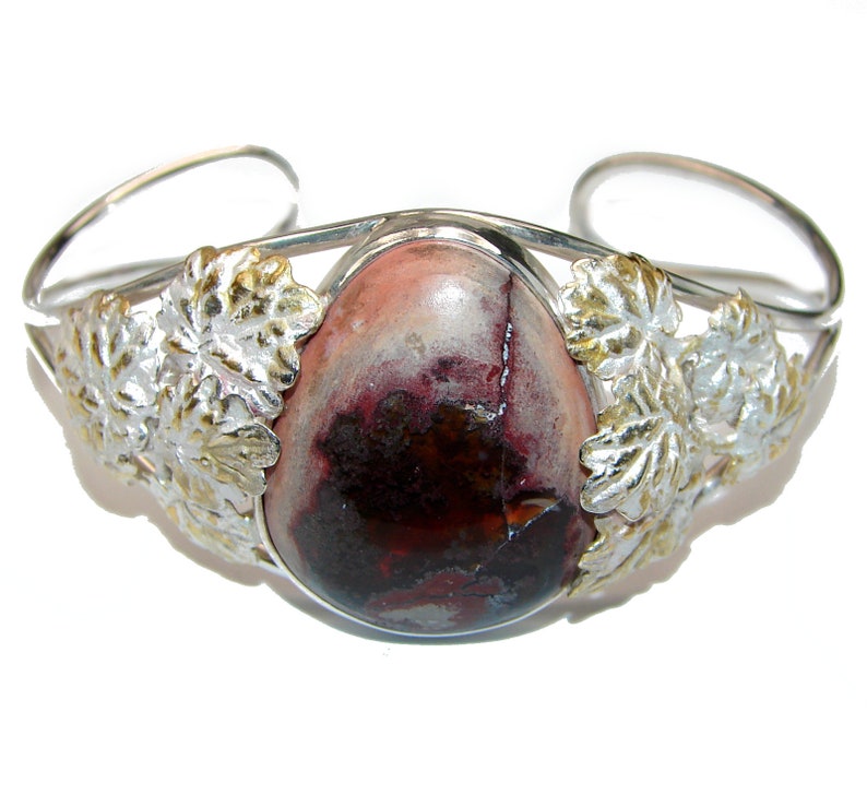 dim L 1 14 W weight 24.80g Mexican Fire Opal Sterling Silver Bracelet T code 12-lut-20-4 1 5 8 inch