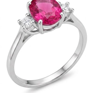 Handgefertigter Statement-Ring mit Rubin in 925er Sterlingsilber, Größe 8 – Elegantes Schmuckstück mit rotem Edelstein