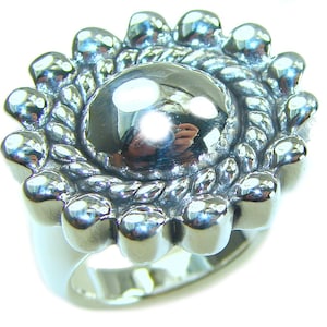 Precious Flower Bali .925 Sterling Silver Handcrafted Ring Size: 8 Unique Floral Artisan Jewelry