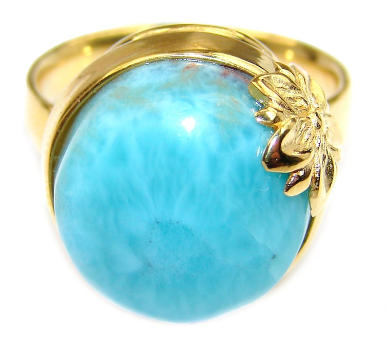 Adjustable 5 8 W dim L- 5 8 T- 3 8 inch Size 7 code 27-cze-19-70 weight 9.00g Larimar Sterling Silver Ring