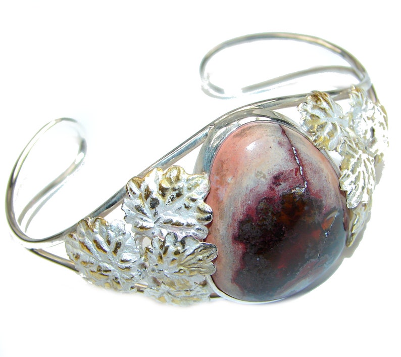 dim L 1 14 W weight 24.80g Mexican Fire Opal Sterling Silver Bracelet T code 12-lut-20-4 1 5 8 inch
