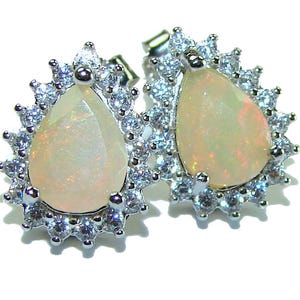 Ethiopian Opal Sterling Silver Earrings Handmade Dangle Golden Gemstone Gift for Her Unique 925 Jewelry Boho Earrings
