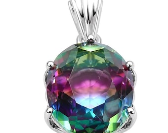 Pink Tourmaline Pendant Oval Cut Sterling Silver 925 Gift for Her Handcrafted Jewelry