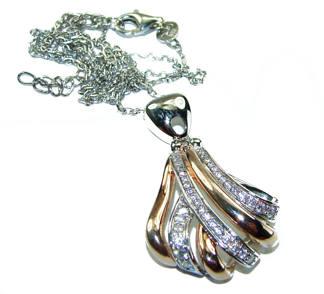 ホワイトトパーズネックレス スターリングシルバー 925 ハンドメイド