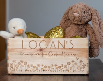 Personalised Easter Egg Hunt Crate - Easter - Easter Egg Hunt - Easter Treat Box - Easter Gift Box - Easter Bunny - Gift for Children