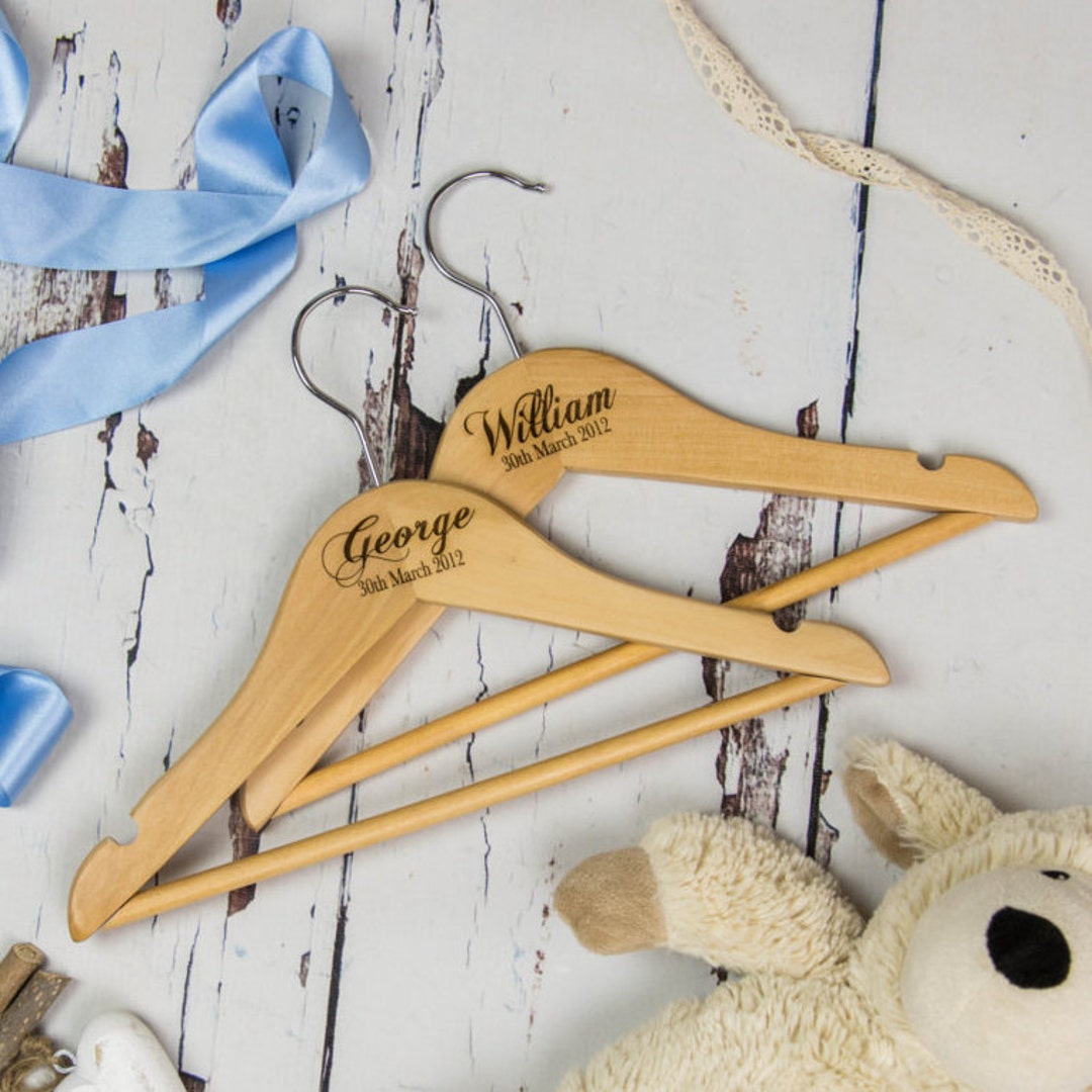 Christening Hanger Christening Gift Personalised Hangers Etsy