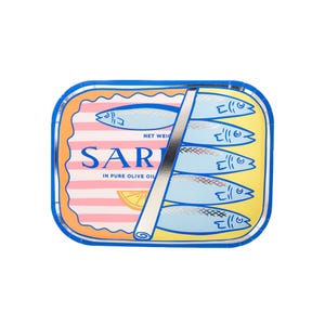 Le Dinner Sardine Can Large Plates - Set of 8 Paper Plates