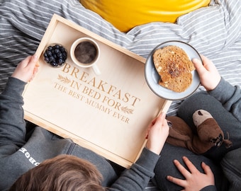 Personalised Breakfast in Bed Tray - Mother's Day Gift - BEST EVER