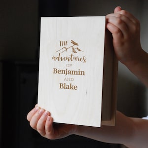 Personalised Adventures Memory Photo Box - Personalized - Storage - Gift for Parents - Gift for Dads - Memories - Wooden Keepsake Box
