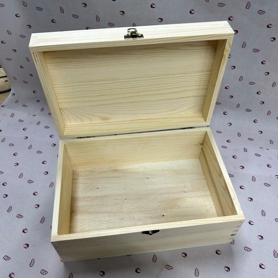 FuninCrea Grande Dimensione 29 * 29CM Avventura Scatole Archivio Viaggi Scatola dei Ricordi con Slot e Mappa del Mondo, Biglietto Shadow Box In Legno