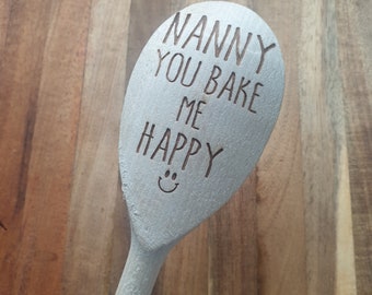 Personalised You Bake Me Happy Baking Spoon - Birthday Gift - Personalised Spoon - Personalised Baking - Gift For Her - Mothers Day Gift