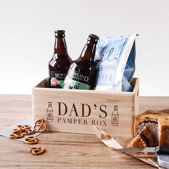 Personalised Pamper Box Personalised Storage Bespoke Box Home & Living Beer  Crate Treats for Him Gifts for Him Man Storage Box 