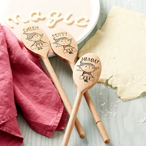 Personalisierter Weihnachtself Löffel - Weihnachtsgeschenk - Backwerkzeug - Geschenk für Kinder - Personalisierter Löffel - Personalisiertes Backen - Geschenk für Sie