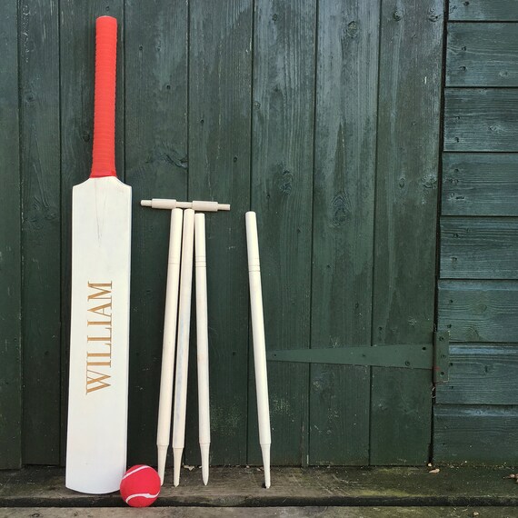Personalised Children's Cricket Set Personalised Games Etsy