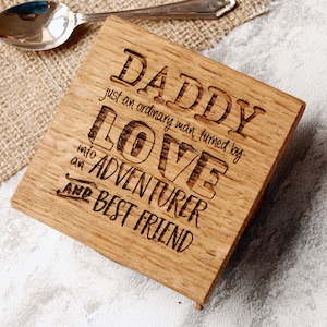 Cadeau voor papa - Eerste Vaderdag - Gepersonaliseerde houten achtbaan - Vaderdagcadeau - Opa Cadeau - Nieuw grootoudercadeau - Grootoudercadeau