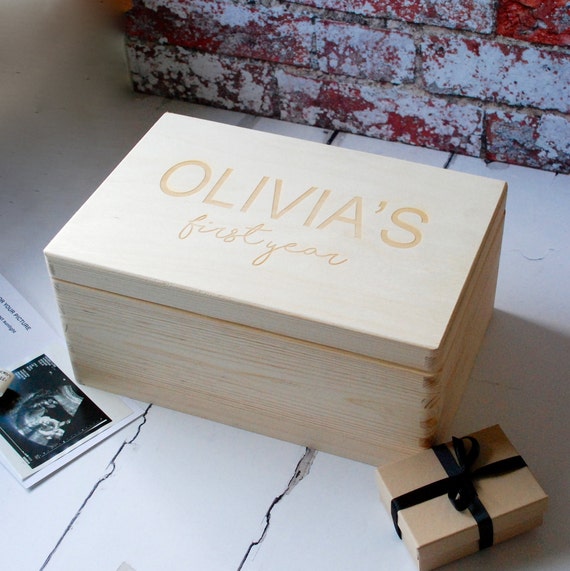 first birthday memory box