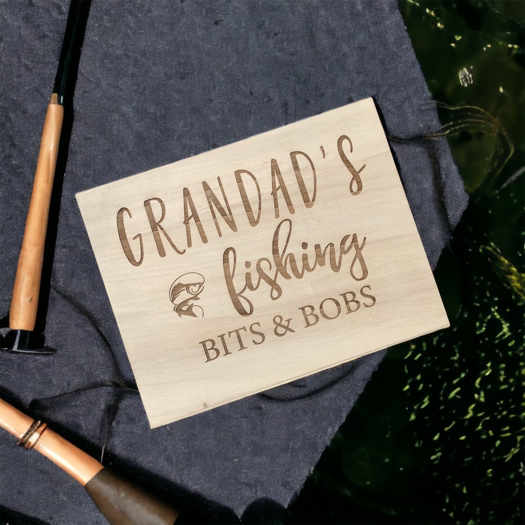 Personalised Fishing Storage Box - Fathers Day - Gifts for Men ...