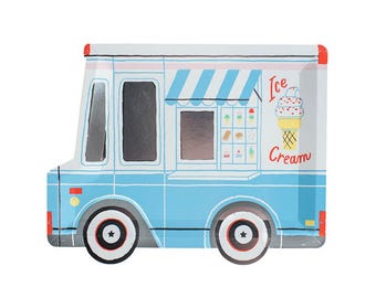 Platos grandes Ice Cream Dreams - Juego de 8 platos de papel
