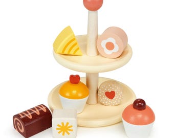 Personalised Afternoon Tea Set - Childrens Toys - Wooden Toys - Christmas Gift - Birthday Gift - Role Play - Personalised - Pretend Play