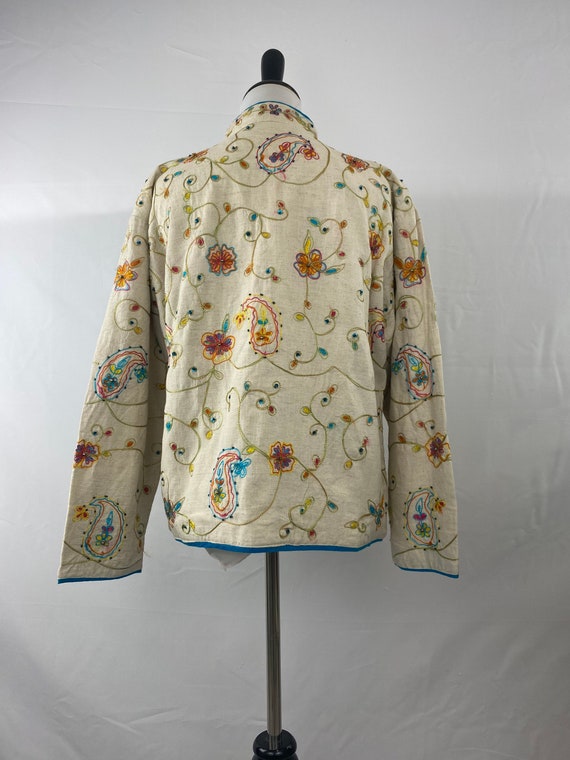 Vintage Embroidered Indian Jacket, Small - image 2