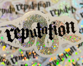 reputation - Glitter Snake Sticker