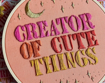 Creator of Cute Things - PDF Embroidery Pattern