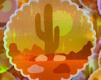 Sedona Sunrise - Holographic Sticker
