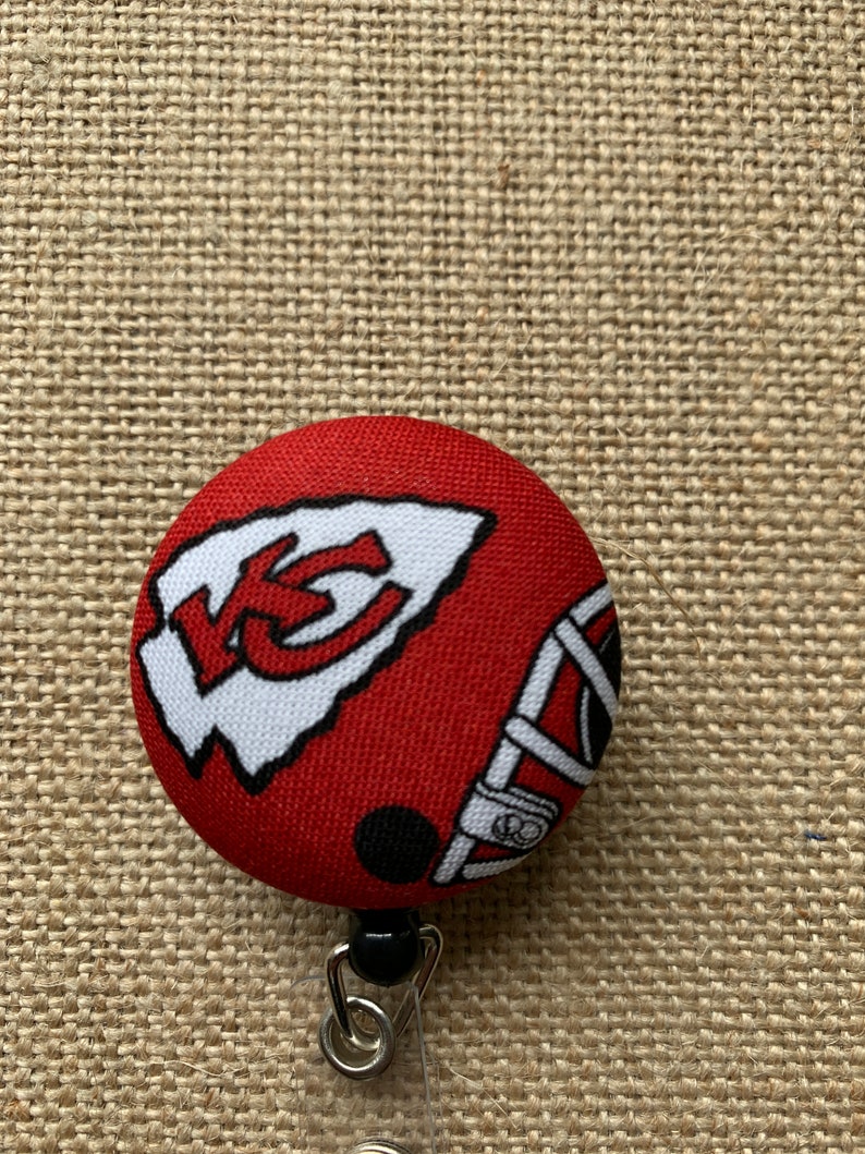 Gift for Him Kansas City Chiefs ID Badge Reel Holder Name Badge Holder Nurse Badge Reel Nursing Badge Reel Nurse ID Badge