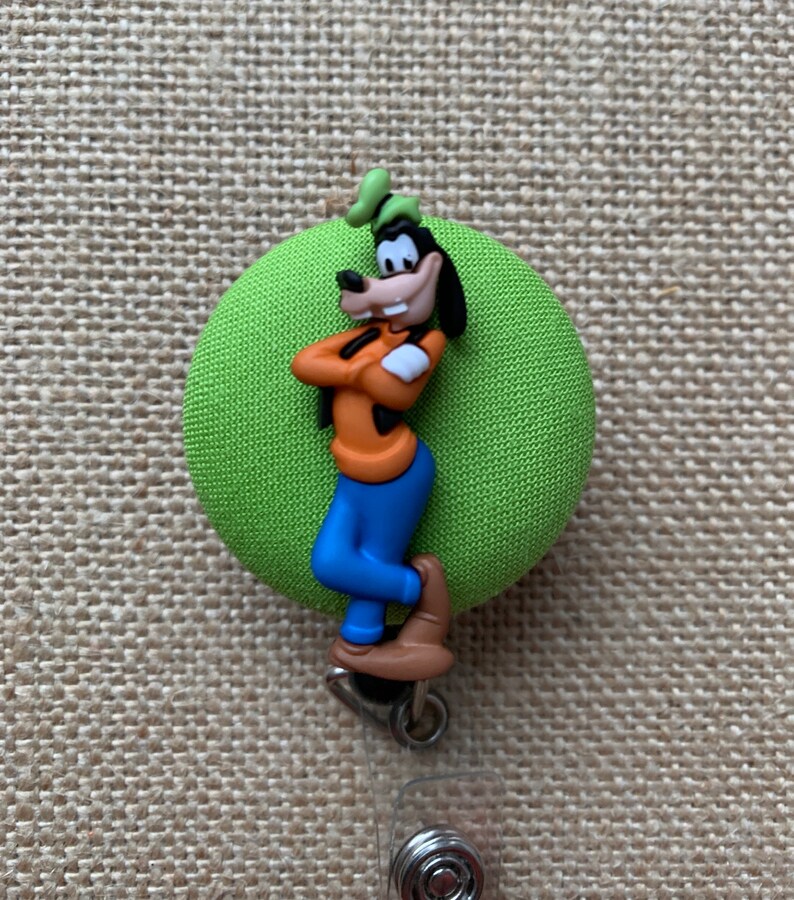 Disney Goofy Badge Reel Nurse Badge Reel Retractable ID Etsy