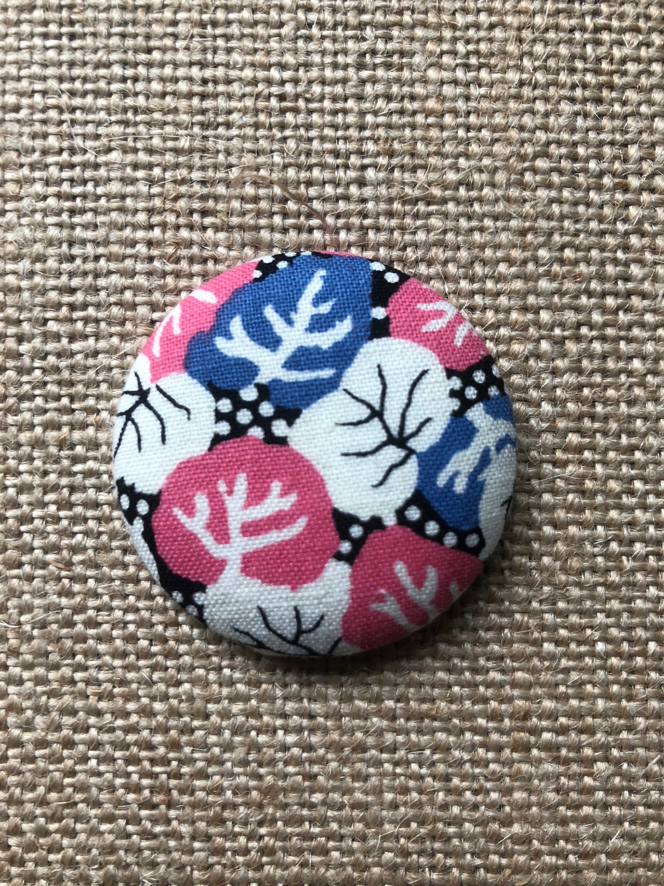 Cute Floral Button Office Etsy