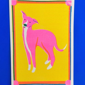 Whippet Mini Riso Print