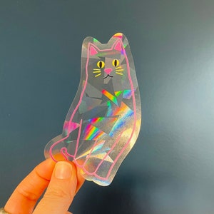 Cat Sun Catcher Sticker