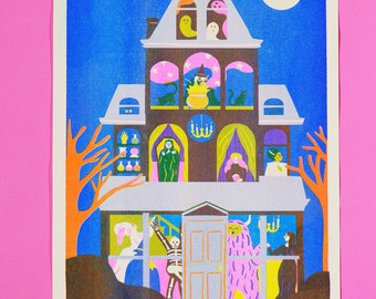 Haunted House Print
