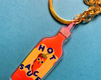 Hot Sauce Keyring