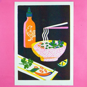 Noodle Risograph a4 size