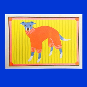 Italian Greyhound Mini Print