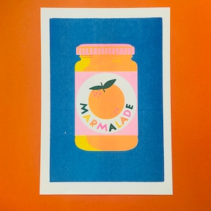 Marmalade risograph print