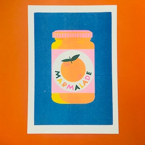 Marmalade risograph print