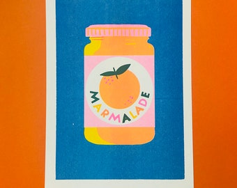 Marmalade risograph print